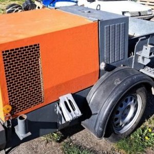 foto anhydrit betonpumpa přívěs Putzmeister SP11 (SPZ)