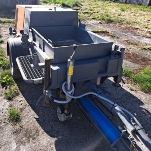 foto anhydrit betonpumpa přívěs Putzmeister SP11 (SPZ)